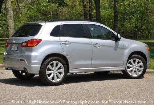 The side profile of the 2012 Mitsubishi Outlander Sport SE AWC | Torque ...